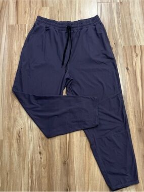 Relaxed Purple Drawstring Joggers for Women